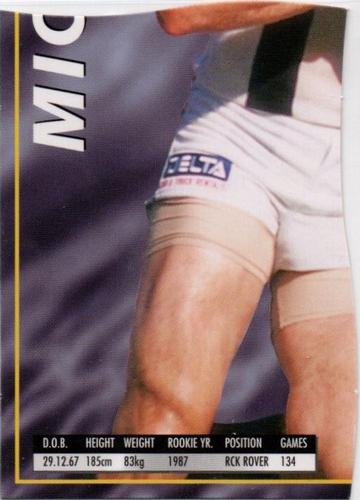 1995 Bewick Enterprises AFLPA Football Quarters #14 Michael McGuane Front